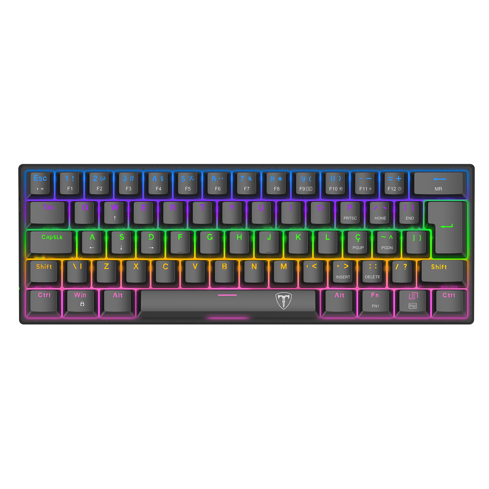 Teclado - Arena 60% T-TGK321-BR Switch Azul